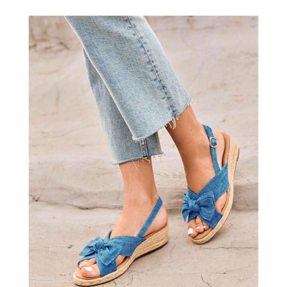 Coutgo Platform Espadrille Slingback Summer Dress Sandals
